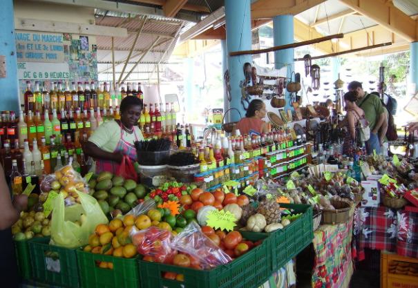 marché en martinique